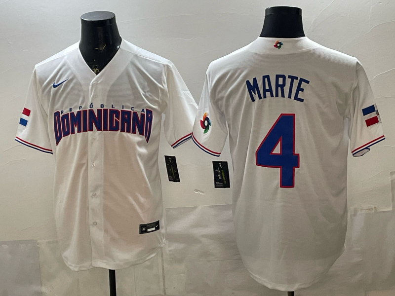 Men 2026 World Cub USA #4 Marte white Nike MLB Jersey 0014